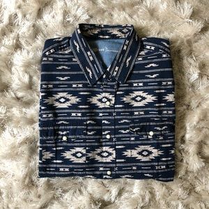 Gap Men’s Longsleeve Shirt - Western Pattern